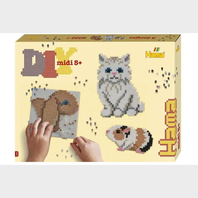 Hama midi gaveske Kledyr