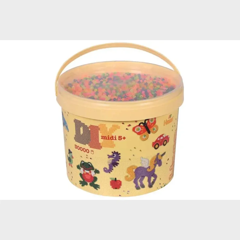 Hama midi perler 30.000stk. neon mix 51