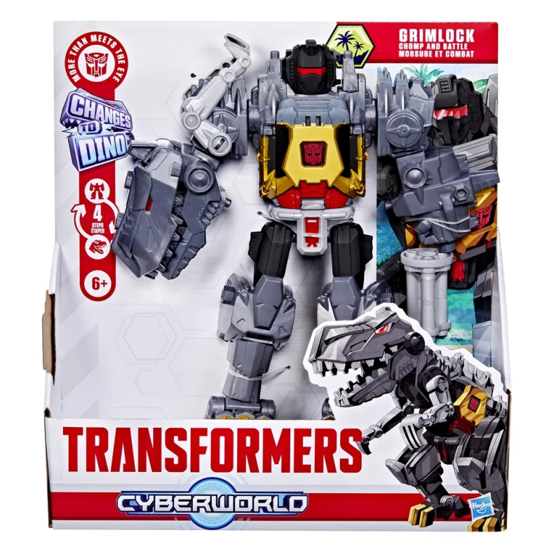 Transformers Cyberworld - Chomp & Battle Grimlock actionfigur