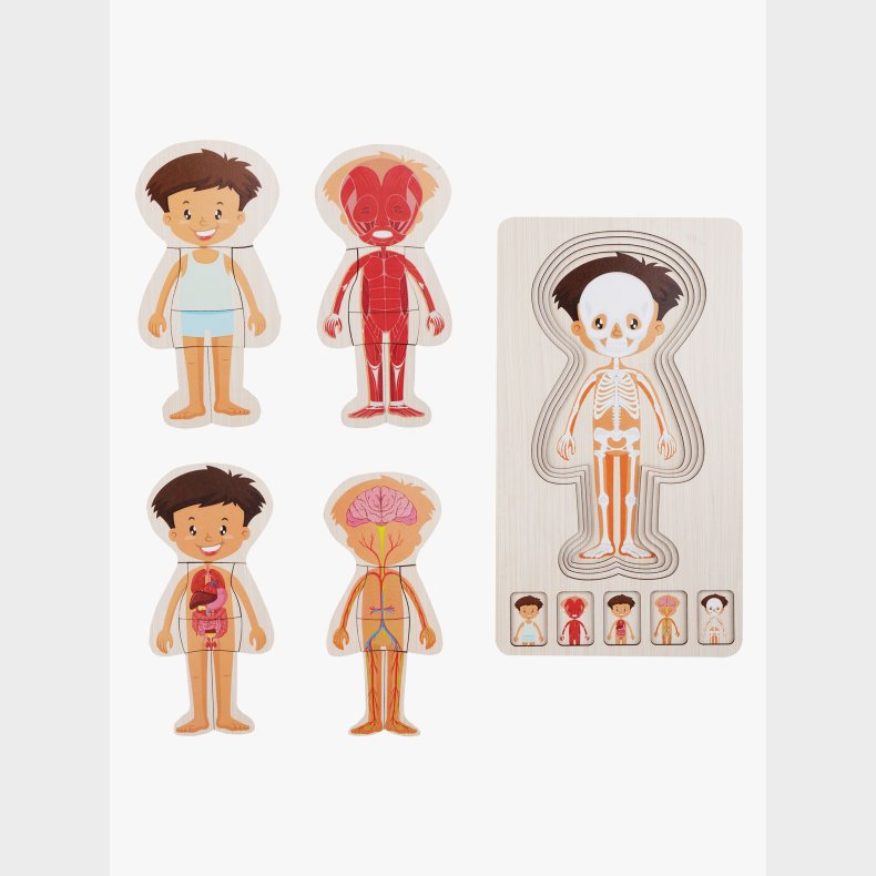 Barbo Toys Kropspuslespil, Bl