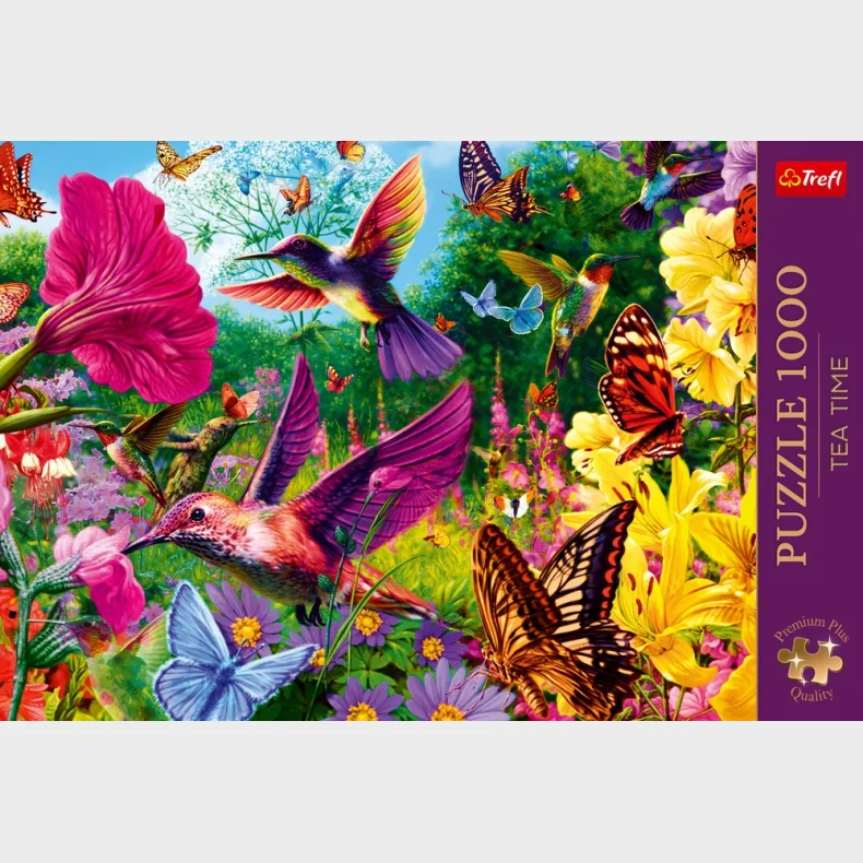 Puslespil Hummingbird garden 1000 brikker