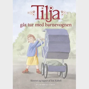 Tilja g�r tur med barnevognen