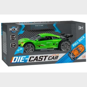 Die-Cast pull-back bil grn