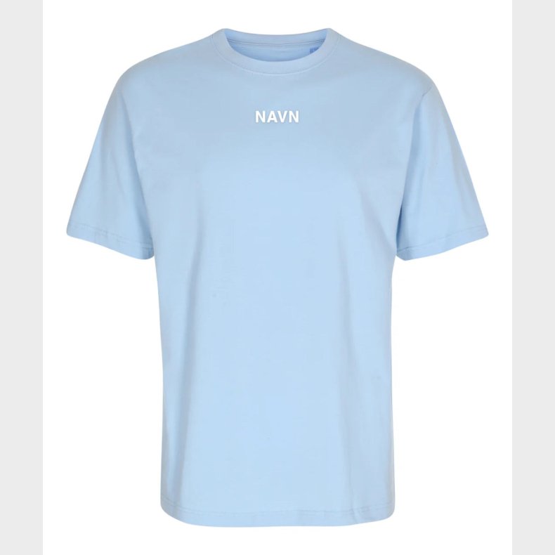 T-Shirt Med Navn S/S, Sky Blue - T-Shirt - Legekammeraten.dk