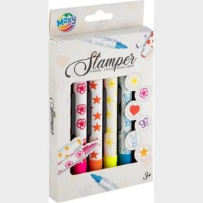 Stempeltusser - 6 Farver