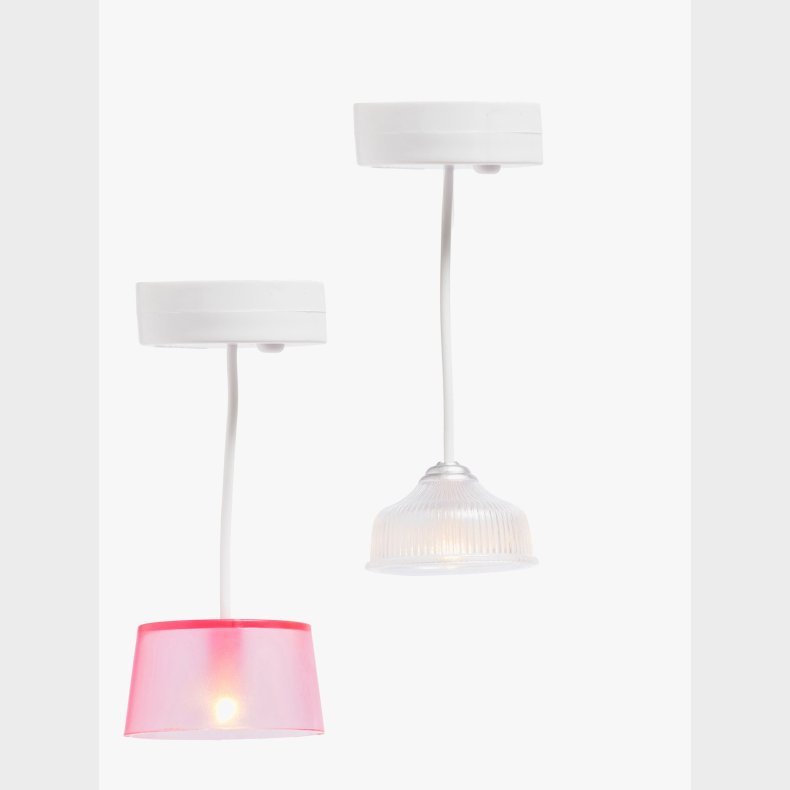 Lundby Dukkehustilbeh�r Loftslamper, 2 Stk, B�rnelampe