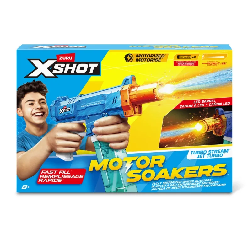 X-SHOT WATER Fast Fill Turbo Stream, motoriseret vandpistol