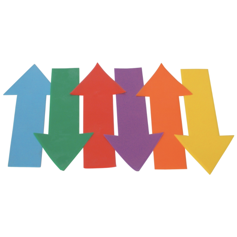 Spordas | Skridsikre markrer til gulv - Pile, 6 stk