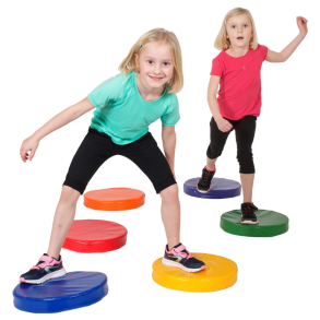 Spordas | Skridsikre trdepuder med lyd, 6 stk