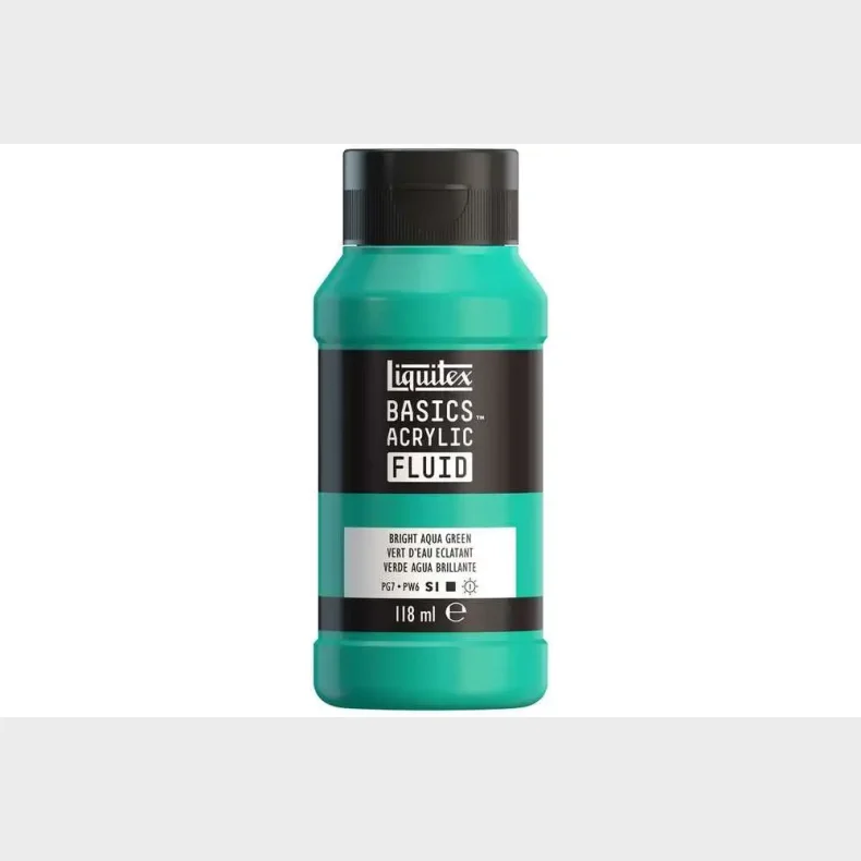Basics fluid 118ml bright aqua green row 660