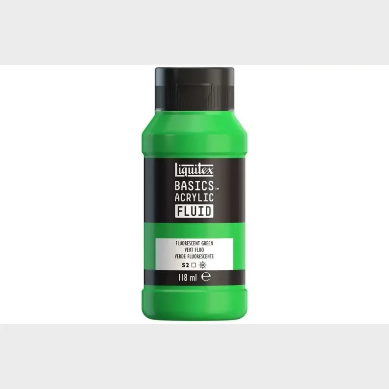 Basics fluid 118ml fluorescent green row 985