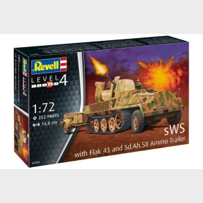 Revell - sWs with 3.7cm Flak 43 & Ammunition Trailer