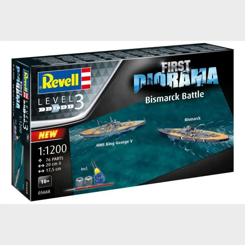 Revell - First Diorama Set - Bismarck Battle