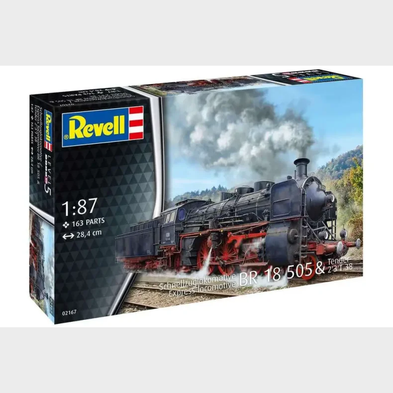 Express Locomotive BR 18 505 w/tender 2&apos;3&apos;T38 1:87