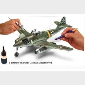 Revell - Model Color, German Aircraft WWII 8x17ml