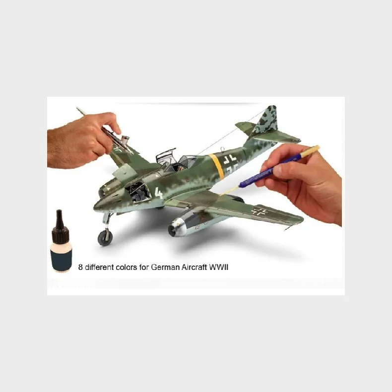 Revell - Model Color, German Aircraft WWII 8x17ml