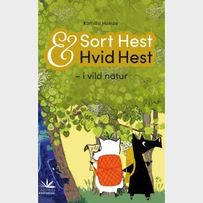 Sort Hest & Hvid Hest i vild natur