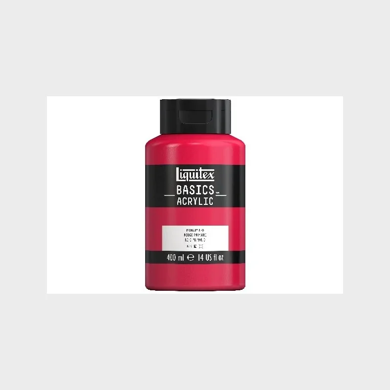 Basics 400Ml Primary Red 415