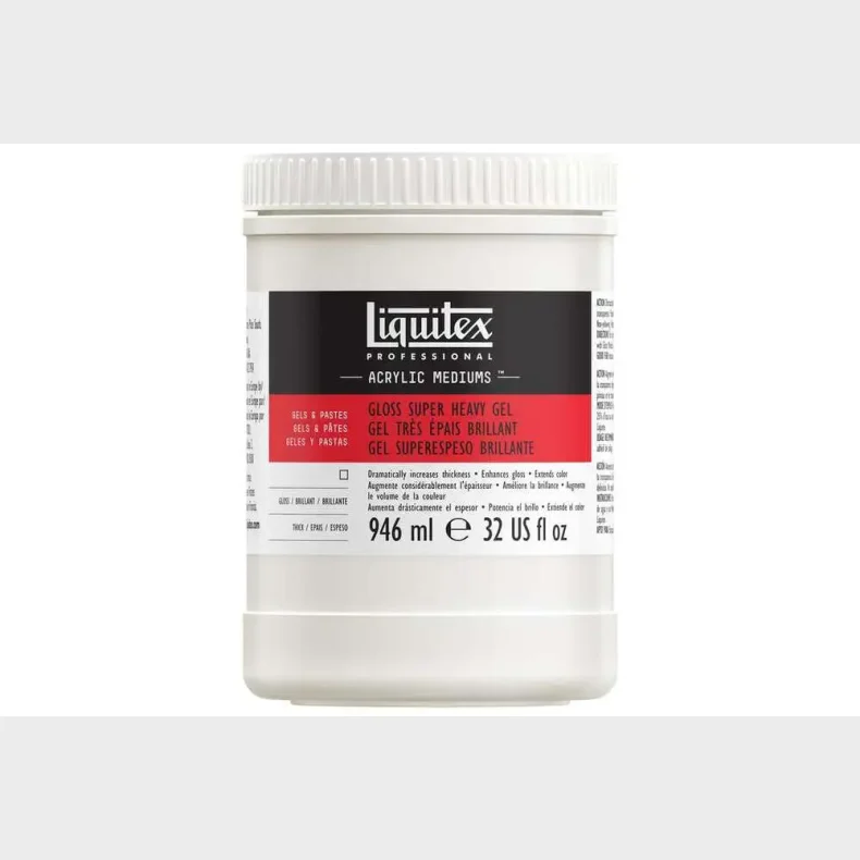 Acrylic medium gloss super heavy gel 946ml