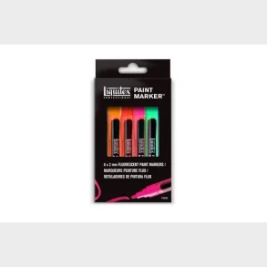 Fin Paint Marker Fluorescent 6pcs