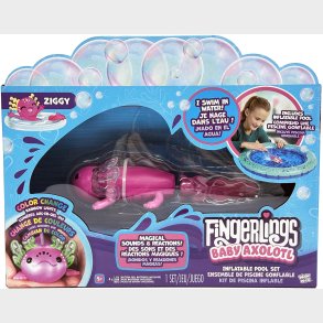 Fingerlings Leges�t Axolotl med Pool Magenta Glitter