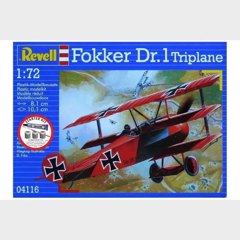 Starter Kit Fokker DR.1 Triplane 1:72