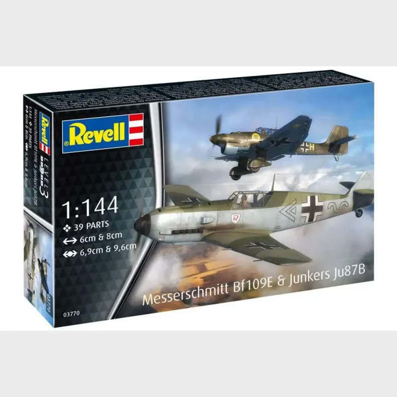Revell - Messerschmitt Bf109E &amp; Junkers Ju87B Stuka 1:144
