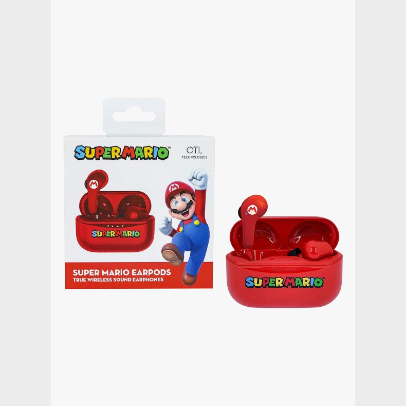 Super Mario Hretelefoner In-Ear TWS, Rd