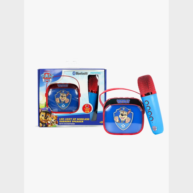 Paw Patrol Popsing Karaokest med LED-lys