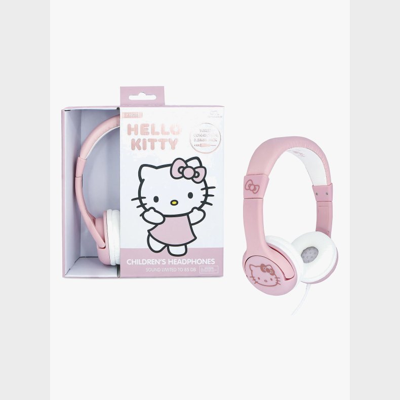 Hello Kitty Hretelefoner med rer 85dB, Rose