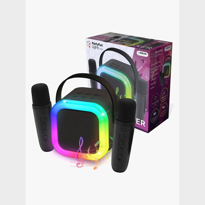 PartyFunLights Karaokemaskine Mini Bluetooth