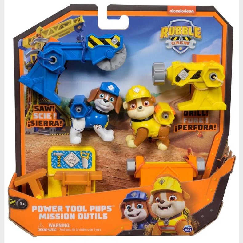 RubbleCrew Power Tool Pups Figurer 2-pak