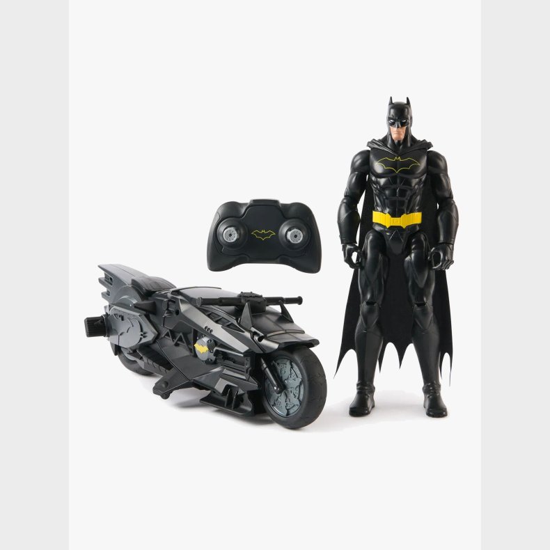 Batman Fjernstyret Batcycle med Figur