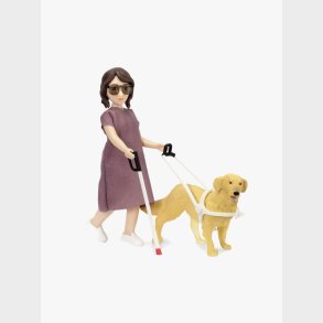 Lundby Dukke m. Blindestok &  Hund