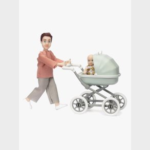 Lundby Dukke m. Baby &  Vogn