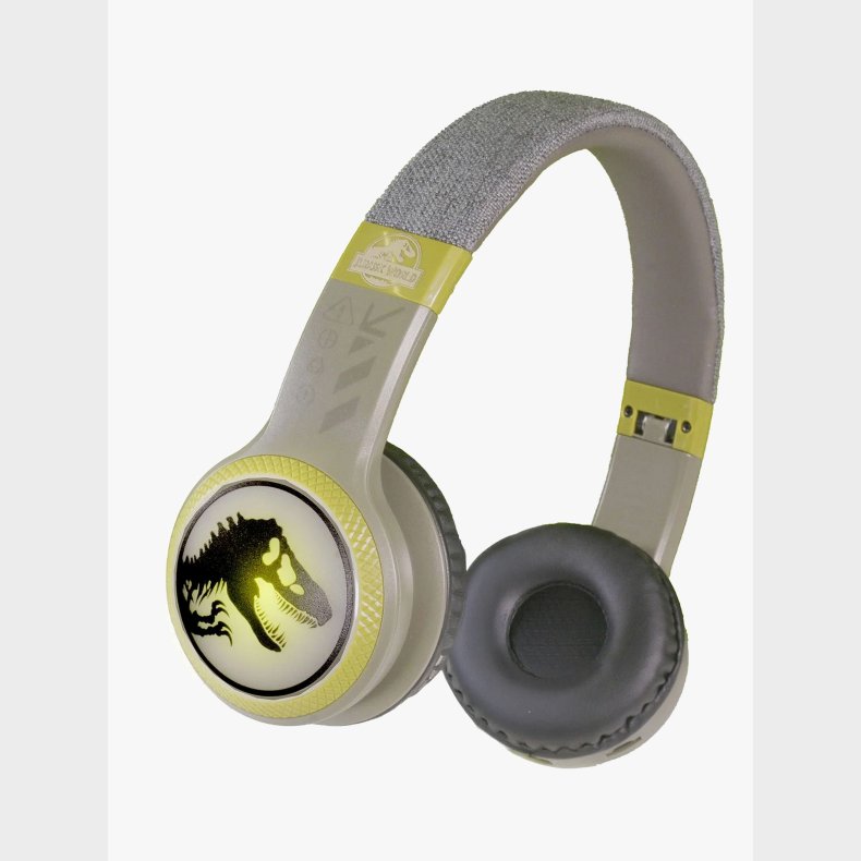 Jurassic World  Tr�dl�se H�retelefoner med LED T-Rex