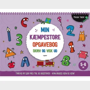 Min k�mpestore opgavebog - skriv og visk ud igen