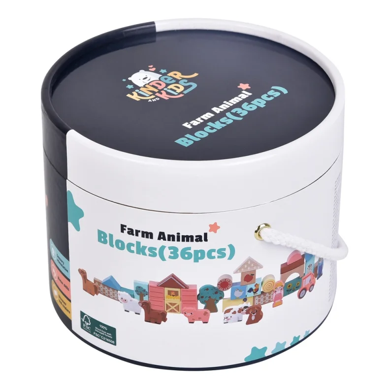 Kinder and Kids Byggeklodser, Bondeg�rd, 36 stk