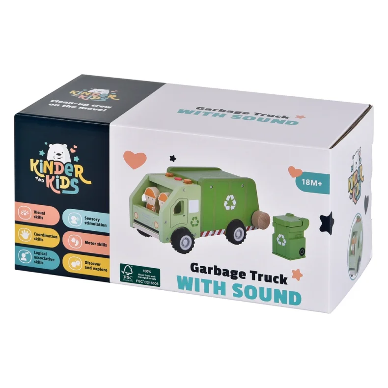 Kinder and Kids Skraldebil med lyd