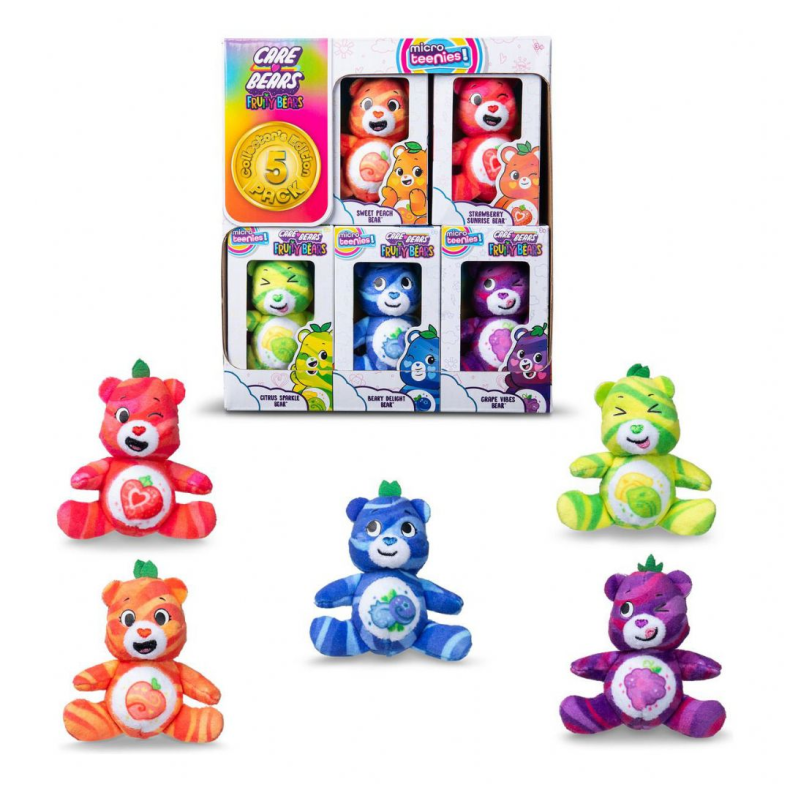 Micro Teenies Care Bears 5-pack