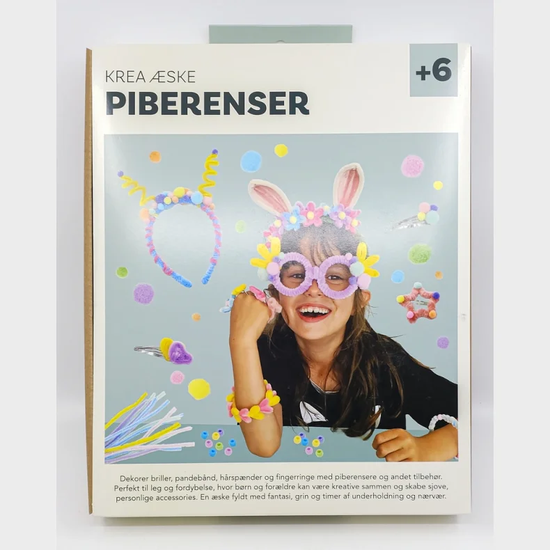 Piberenser Krea h�rpynt og smykker ass.