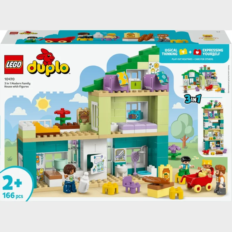 10470 LEGO DUPLO Town 3-i-1 Moderne familiehus med figurer