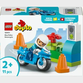 10471 LEGO DUPLO Town Bl� politimotorcykel