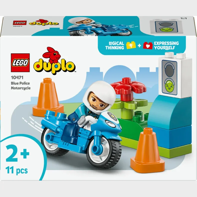 10471 LEGO DUPLO Town Bl� politimotorcykel