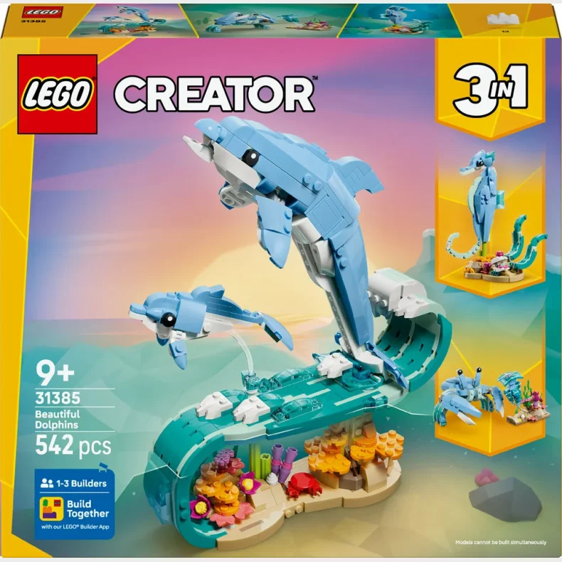 31385 LEGO Creator Havdyr: Smukke delfiner