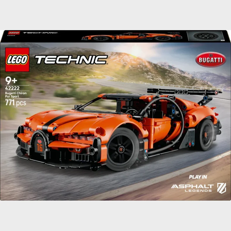 42222 LEGO Technic Bugatti Chiron Pur Sport-hyperbil