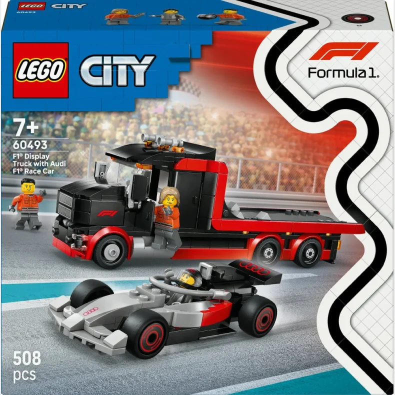 60493 LEGO City F1-udstillingstruck med Audi F1-racerbil