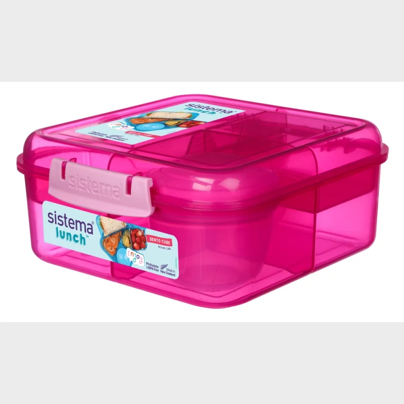 Madkasse Sistema Bento Cube Lunch pink 1,25L
