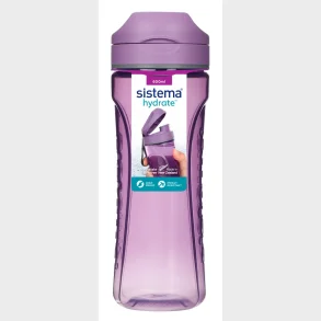 Drikkeflaske Sistema Tritan Swift lilla 600ml