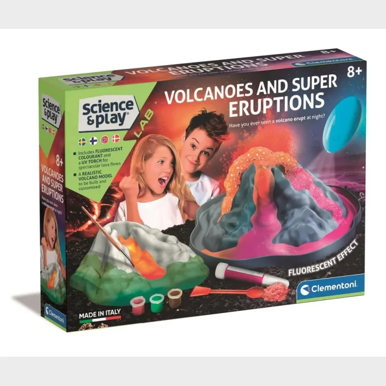 Clementoni Selvlysende vulkan
